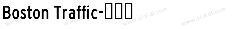 Boston Traffic字体转换